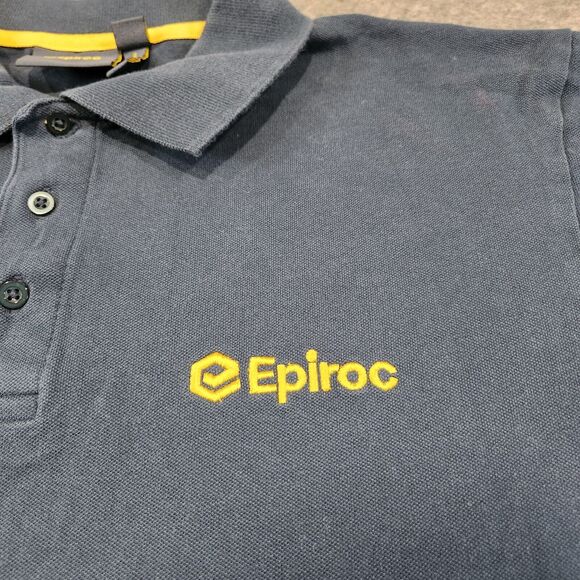 Epiroc Mens L Large Employee Staff Uniform Company Polo Short Sleeve T Shirt - Picture 6 of 12